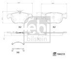 FEBI BILSTEIN 184233 set placute frana,frana disc