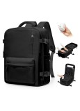 Cumpara ieftin Rucsac de calatorie cu vacuum si pompa electrica inclusa, compresibil, cabin size, negru, SZLX