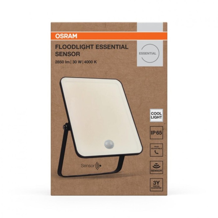 FL ESSENTIAL SENSOR 30W 840 BK OSRAM