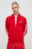 Cumpara ieftin Adidas Originals bluză bărbați, culoarea roșu, cu imprimeu