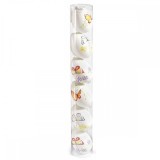 Set 6 oua decorative plastic suspendabile multicolore 4x6 cm