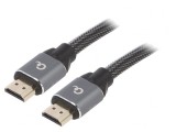 Cablu HDMI 2.0 Textil 1m Negru