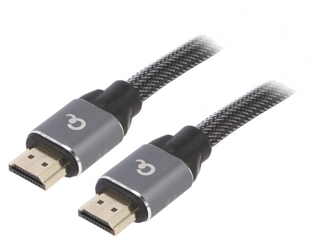 Cablu HDMI 2.0 Textil 1m Negru