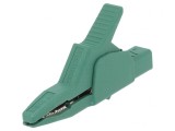 Bornă crocodil verde 34A 300V 30mm