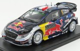 Macheta metalica 1:24 Ford England Fiesta WRC Team M-Sport N 1 Winner Rally Montecarlo World Champion 2017 S. Ogier J. Ingrassia Blue Red Yellow