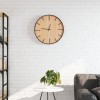 VidaXL Ceas de perete, maro, &Oslash;39 cm, fier și lemn prelucrat 4008398