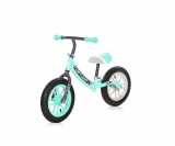 Cumpara ieftin Bicicleta de echilibru, 2-5 ani, 12 inch, anvelope gonflabile, leduri, Lorelli Fortuna Air, Grey Green