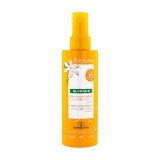 Spray de lapte cu protecție solară, Klorane Polysianes, cu Tamanu și Monoi bio SPF30 200 ml