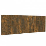 Tăblie pat de perete, stejar afumat 240x1,5x80 cm lemn compozit