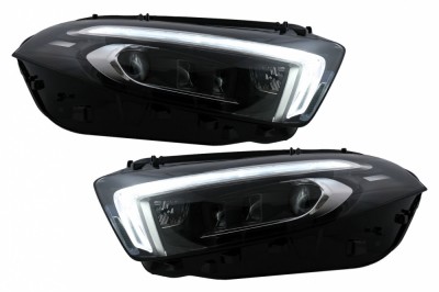 Faruri Full LED Mercedes A-Class W177 V177 (2018-Up) Conversie de la Halogen la LED Performance AutoTuning foto