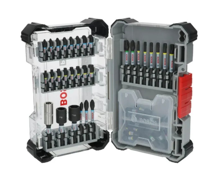 BOSCH Set de 50 biti si accesorii pentru insurubare PRO Impact, prindere hexagon 1/4&amp;quot;