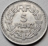 5 francs 1947 Franta, km#888b, Al, 31 mm