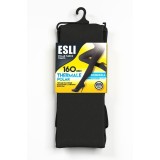 Ciorap gros cu polar, Esli Thermale Polar 160 Den, Nero, 2-S Standard