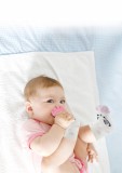 Cumpara ieftin Sosete cu accesoriu dentitie BabyJem Teether Socks (Culoare: Bleu)