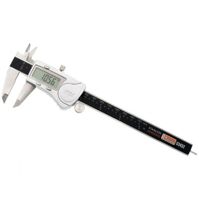 Subler digital 150 mm, IP54, inox, negru, Richmann Exclusive foto
