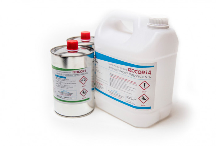 Rasina epoxidica transparenta IZOCOR i4, chit de 30 kg