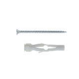 Diblu universal din plastic, cu surub cu cap inecat, Friulsider FXVT, 6 x 40 mm