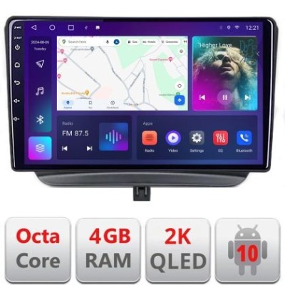Navigatie Ford Turneo Courier Transit Courier 2014-2021 QLED 2K Octa core 4+32 DSP 360 Optic FHD internet gps radio carplay android auto kit-turneo+ED foto