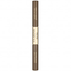 Clarins Brow Duo set pentru aranjarea sprâncenelor pentru fixare și formă culoare 03 - Cool Brown 2,8 g