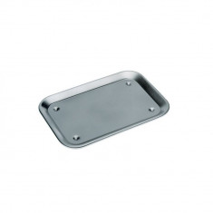 Tava pentru servire / expunere cu picioruse anti-alunecare, 407202, inox, 24 x 17 cm foto