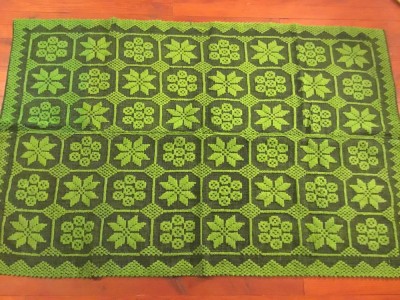 arta / traditie / rustic / design - Cuvertura , Macat , Scoarta , Patura taraneasca realizata manual la razboiul de tesut ! foto