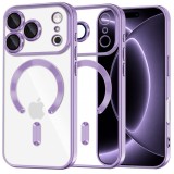 Cumpara ieftin Husa MagSafe pentru Apple iPhone 18 Pro / 17 Pro, Techsuit, Luxury Crystal, Mov Deschis