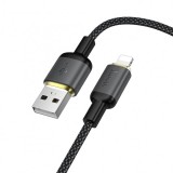 Cablu Date si Incarcare USB-A - Lightning HOCO X128 Benefit, 12W, 1m, Negru
