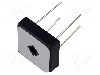 Punte redresoare, 15A, 100V, capsula MBR-25W, DC COMPONENTS - GBPC1501W