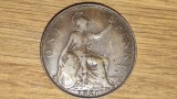 Cumpara ieftin Marea Britanie - moneda de colectie bronz - 1 penny 1921 - George V - superba !, Europa