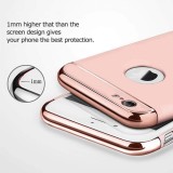 Husa iPhone SE 2 (2020) Rose Gold 3in1 MyStyle Elegance Luxury cu Inel, Protectie Soc, Praf si Zgarieturi, Carcasa PC Auriu Rose