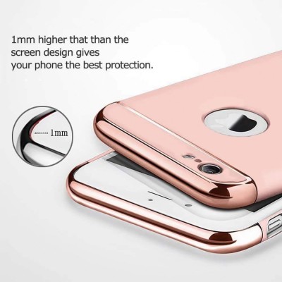 Husa Apple iPhone SE2, MyStyle Elegance Luxury 3in1 Ring Rose-Gold foto