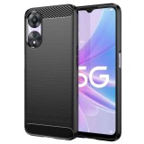 Cumpara ieftin Husa Oppo A58 5G A78 5G Carbon Negru Techsuit