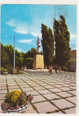 bnk cp Satu Mare - Monumentul ostasului roman - circulata foto