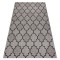 Covor sisal Floorlux 20607 marocani trellis argintiu si negru, 120x170 cm