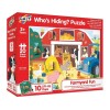 Puzzle cu surprize - Distractie la ferma (20 piese) PlayLearn Toys, Galt