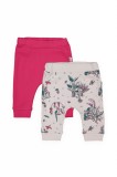 Cumpara ieftin Set de 2 perechi de pantaloni Savana pentru bebelusi, Tongs baby (Culoare: Roz, Marime: 9-12 luni)