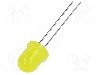 Dioda LED, 8mm, galbena, 250...600mcd, 20mA, 1,7...2,6V, BRIGHTEK (EUROPE) - N0Y37L05