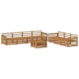 vidaXL Set de canapele de exterior 8 pcs natural Lemn Solid de Acacia 3383117