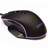 MOUSE Spacer - gaming, gaming, cu fir, USB, optic, 8.000 DPI, butoane/scroll 7/1, iluminare RGB, negru, &quot;SPGM-PULSAR-SPEED&quot; (timbru verde 0.18 lei)