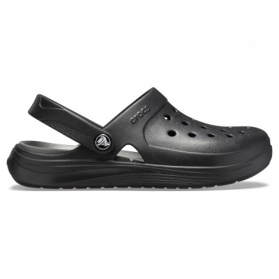 Saboti Crocs Reviva Clog Negru - Black/Slate Grey foto