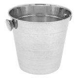 Frapiera argintie din metal, inaltime 12 cm