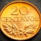 Moneda 20 CENTAVOS - PORTUGALIA, anul 1973 *cod 5101 = UNC