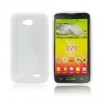 Husa Silicon Transparent S-Line LG F60, Protectie Telefon