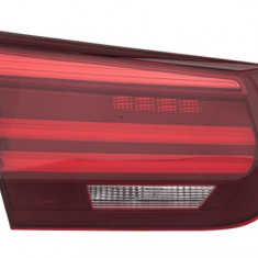 Stop, lampa spate BMW Seria 3 (F30/F31/F80), 08.2015-12.2019, partea Stanga, HELLA, tip bec H21W+LED; fumuriu; cu dulie bec; intern