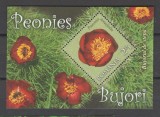 ROMANIA 2011 BUJORI FLORA Colita dantelata LP.1895 MNH**