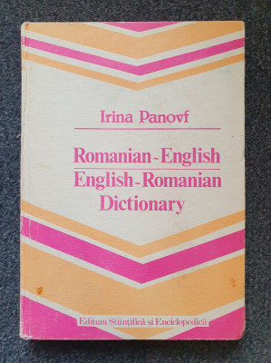 ROMANIAN-ENGLISH ENGLISH-ROMANIAN DICTIONARY - Irina Panovf 1986 foto