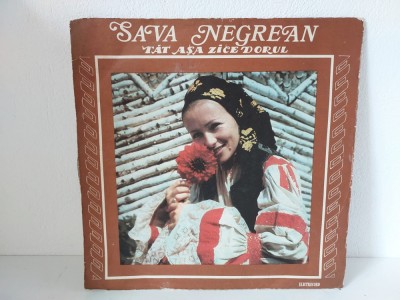 Sava Negrean - Tat asa zice dorul, disc vinil vinyl LP Electrecord EPE 01289 foto