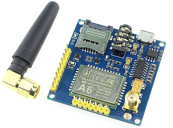 Modul GSM GPRS A6 cu antena PCB albastru