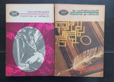 Maxime și reflecții - VAUVENARGUES / Maxime și reflecții - La Rochefoucauld (2 vol.) foto