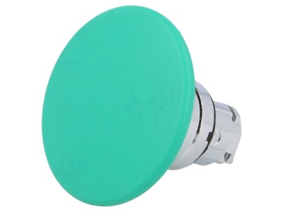 Rezistor comutator apăsare 22mm verde foto